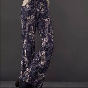 Anthropology Maeve Pants | Flare Paisley Print